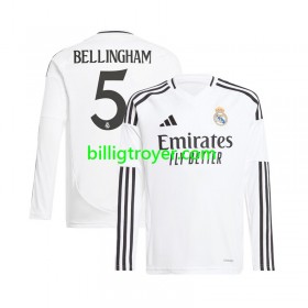 Billige Fotballdrakter Real Madrid Jude Bellingham 5 Hjemmedraktsett 2024/25 Langermet